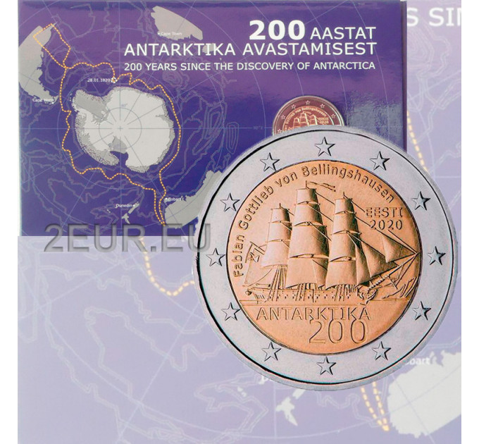 Estonia 2 euro BU 2020 - 200th Anniversary of the Discovery of Antarctica
