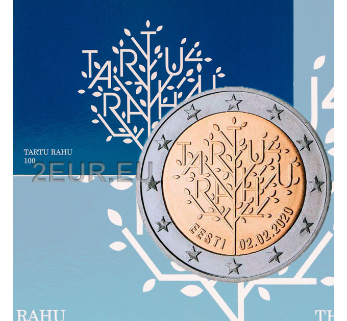 Estonia 2 euro BU 2020 - 100TH ANNIVERSARY OF THE TARTU PEACE TREATY BETWEEN THE RSFSR AND ESTONIA