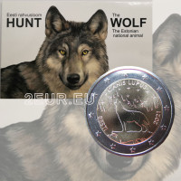 Eesti 2 Eurot Bu 2021 - Nationales Animal - Wolf 