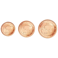 Eesti 1,2,5 Cent UNC 2018