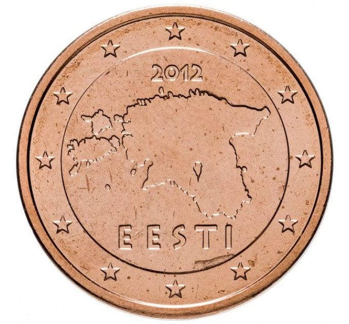 Estonia 2 Cent UNC 2012