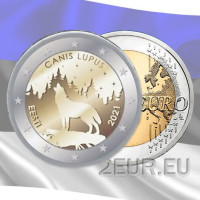 Eesti 2 eurot UNC 2021/2 - rahvusloom - hunt