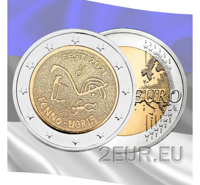 Estonia 2 euro UNC 2021 - Finno-Ugric peoples