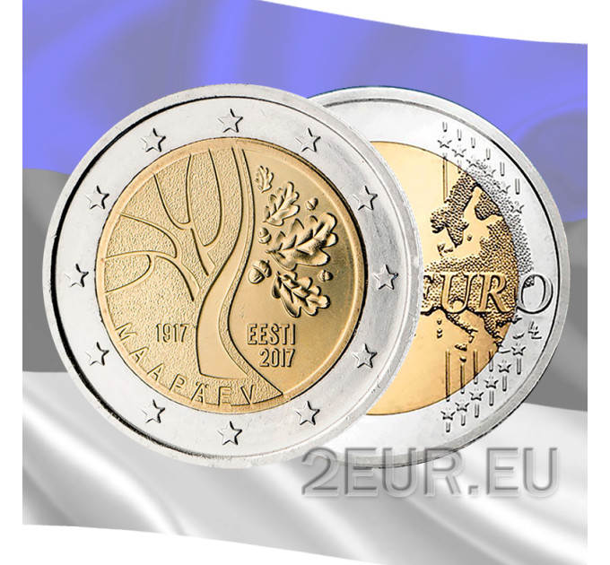 Estonia 2 euro UNC 2017 - Estonia’s Road to Independence
