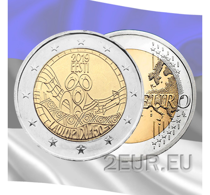 Estonia 2 euro UNC 2019 - 150th Anniversary of the First Estonian Song Festival