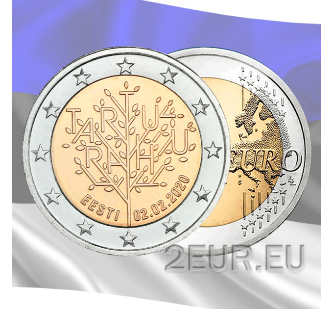 Estonia 2 euro UNC 2020/2 - 100th Anniversary of the Treaty of Tartu