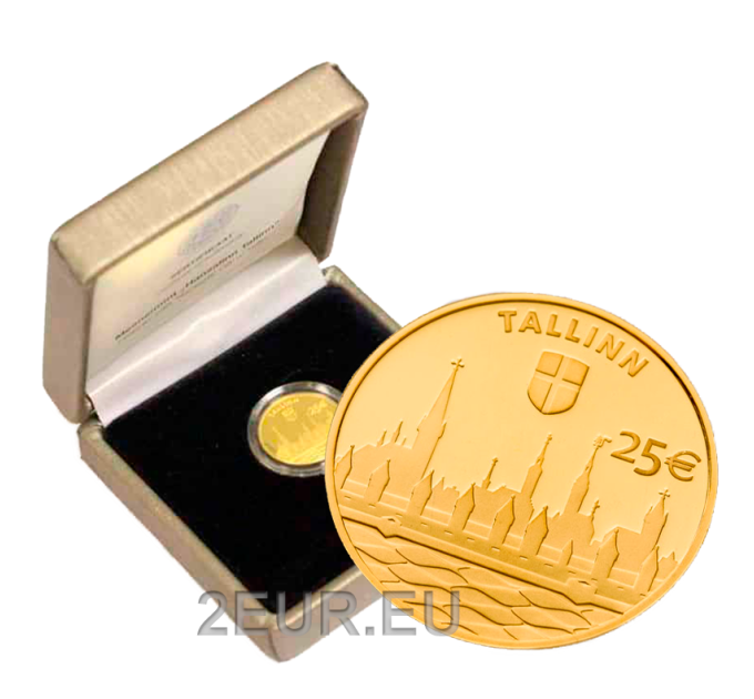 Estonia 25 euro gold coin Proof 2017 - Hanseatic city of Tallinn