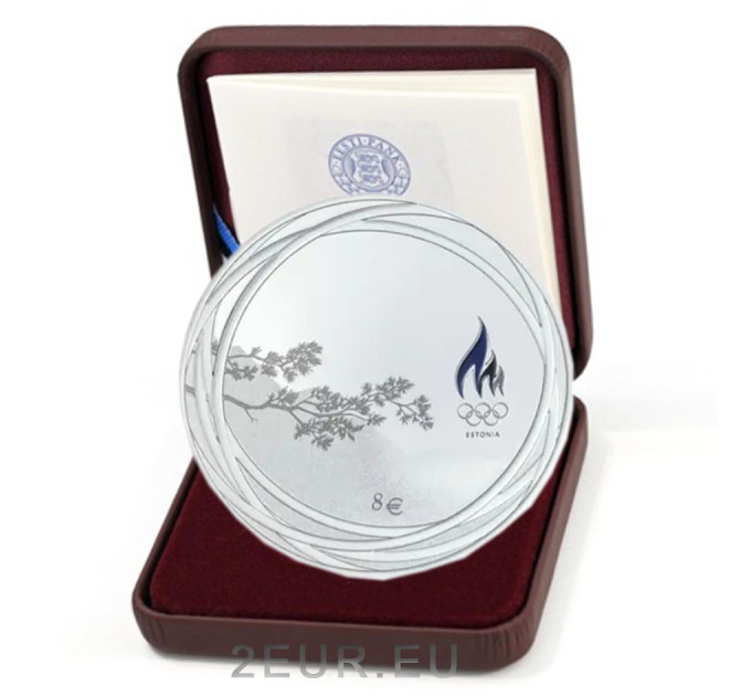 Estonia 8 euro silver coin Proof 2022 - XXIV Winter Olympic Games in Beijing