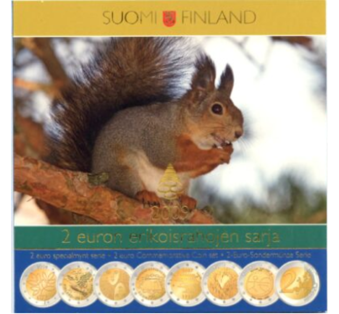 Finland 2 Euro BU Coins Set 2004–2009