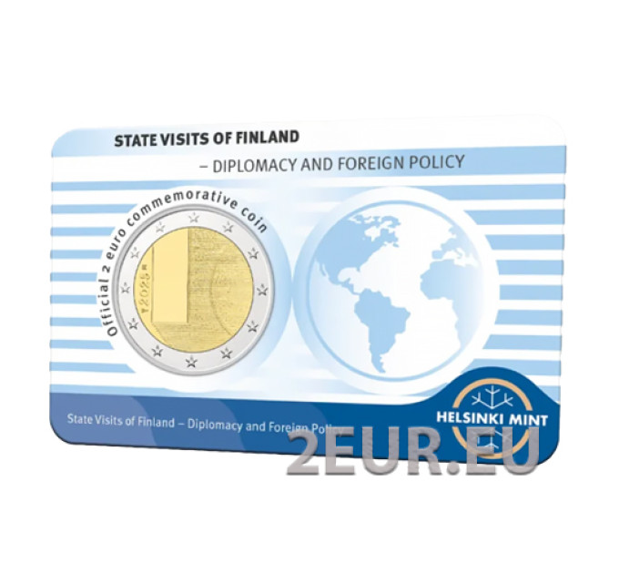 Finland 2 euro BU 2025 - State Visits of Finland – Diplomacy and Foreign Policy - Eng