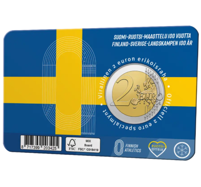 Finland 2 euro BU 2025 - 100 Years of Finland–Sweden Athletics International - Eng