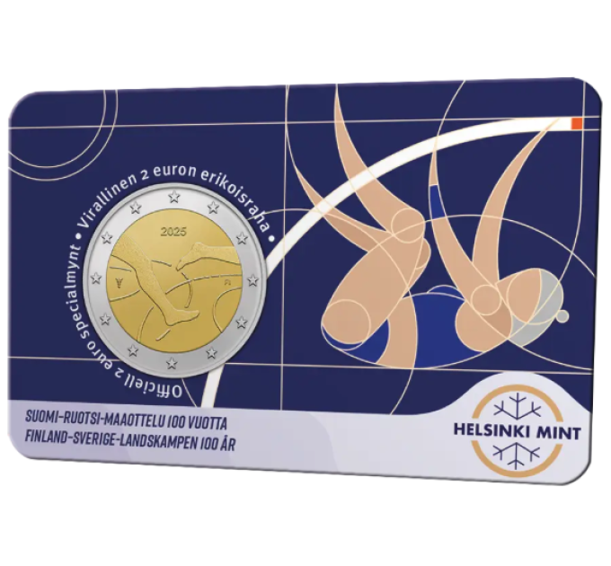 Finland 2 euro BU 2025 - 100 Years of Finland–Sweden Athletics International - Fin/Swed