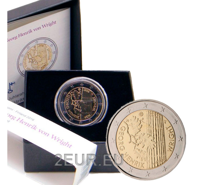 Finland 2 euro proof 2016 - 100th Anniversary of the Birth of Georg Henrik von Wright - proof