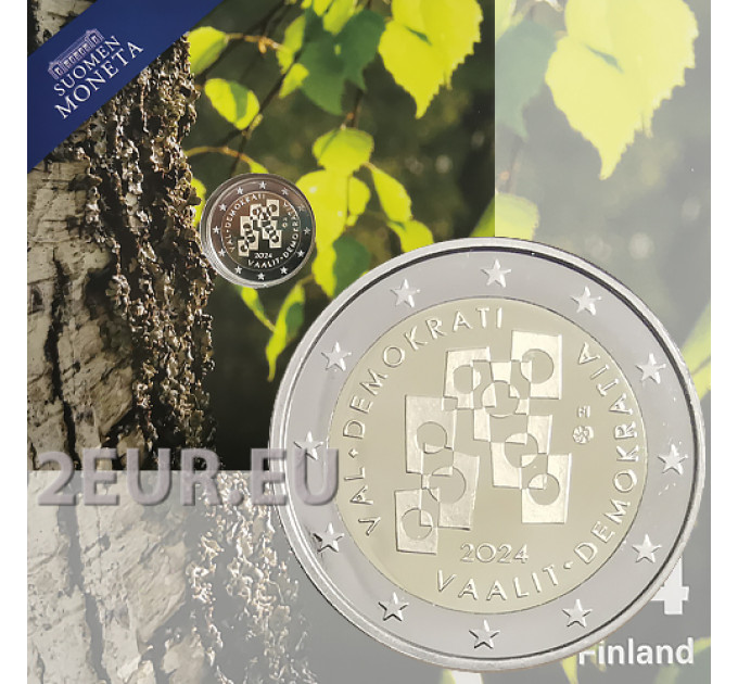 Finland 2 euro Proof 2024 - Elections and democracy