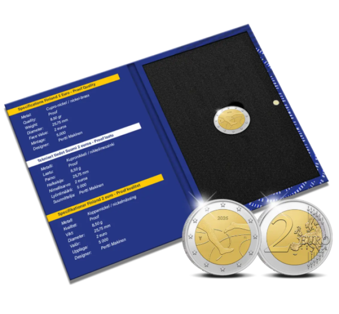 Finland 2 euro Proof 2025 - 100 Years of Finland–Sweden Athletics International