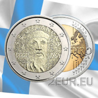 Soome 2 eurot UNC 2013 – Frans Eemil Sillanpää 125. sünniaastapäev