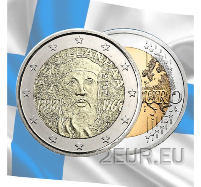 Finland 2 euro UNC 2013 - 125th Anniversary of the Birth of Frans Eemil Sillanpää