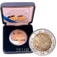 Soome 5 eurot proof 2007 - 90 aastat Iseseisvus  