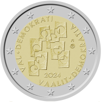 Soome 2 eurot UNC 2024 - Valimised ja demokraatia