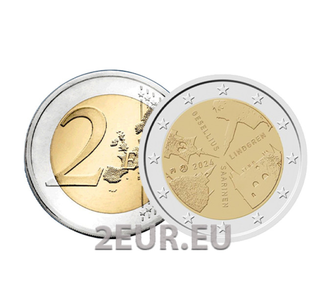Finland 2 euro UNC 2024 - Finnish architecture
