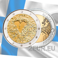 Soome 2 eurot UNC 2008 – 60 aastat inimõiguste väljakuulutamist
