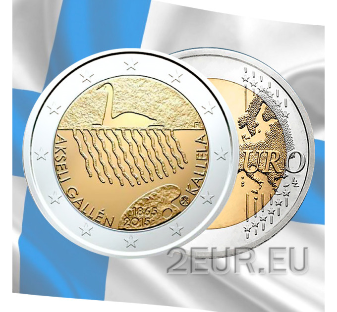 Finland 2 euro UNC 2015 -150th Anniversary of the Birth of artist Akseli Gallen-Kallela