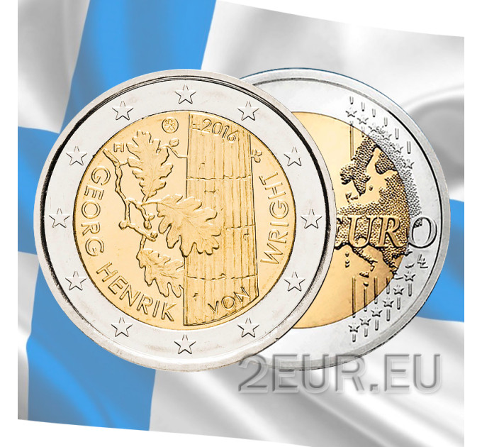 Finland 2 euro UNC 2016 -  100th Anniversary of the Birth of Georg Henrik von Wright