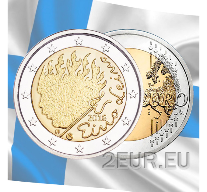 Finland 2 euro UNC 2016 - 90th Anniversary of the Death of Eino Leino