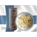 Finland 2 EURO ROLL 2005 - 60 Years United Nations UNO