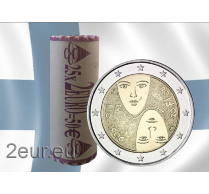 Finland 2 EURO ROLL 2006 - 100 Years Women's suffrage