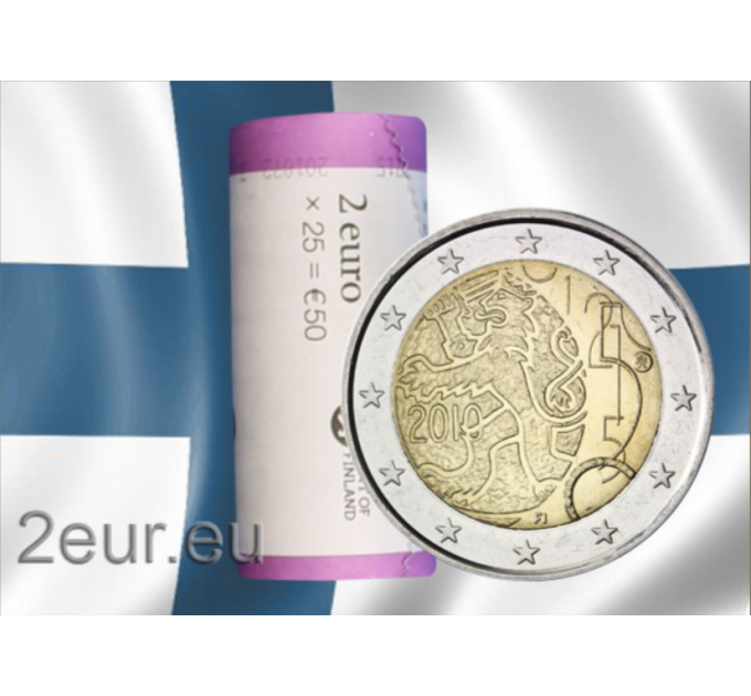 Finland 2 EURO ROLL 2010 - 150 Years Finnish Currency - Markka