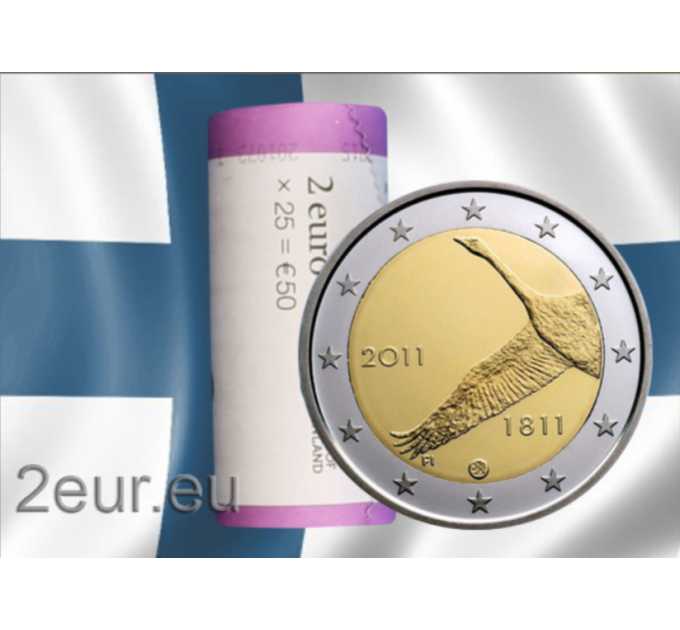 Finland 2 EURO ROLL 2011 - 200 Years National Bank
