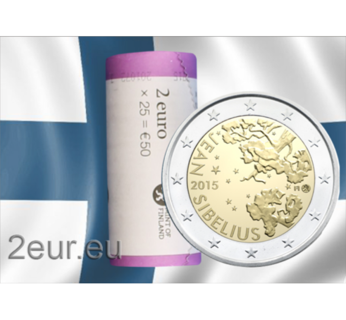 Finland 2 EURO ROLL 2015 - 150th Anniversary of the Birth of composer Jean Sibelius