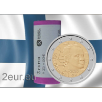 Soome 2 EURO RULL 2020 - Väinö Linna 100. sünniaastapäev
