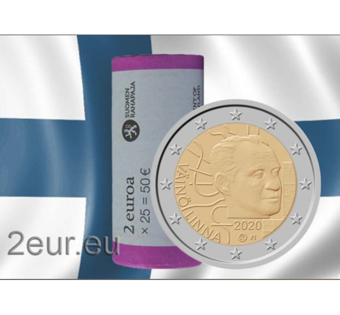 Finland 2 EURO ROLL 2020 - 100th Anniversary of the Birth of Väinö Linna