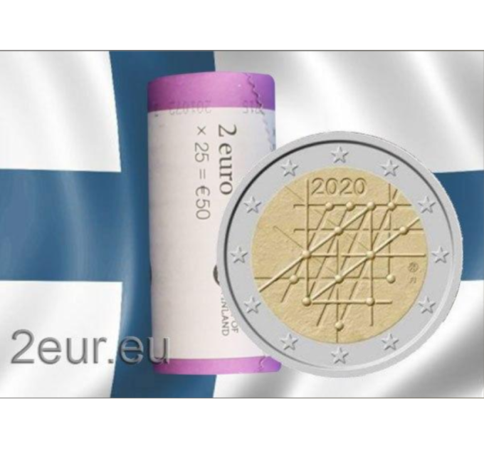 Finland 2 EURO ROLL 2020 - 100 Years University of Turku