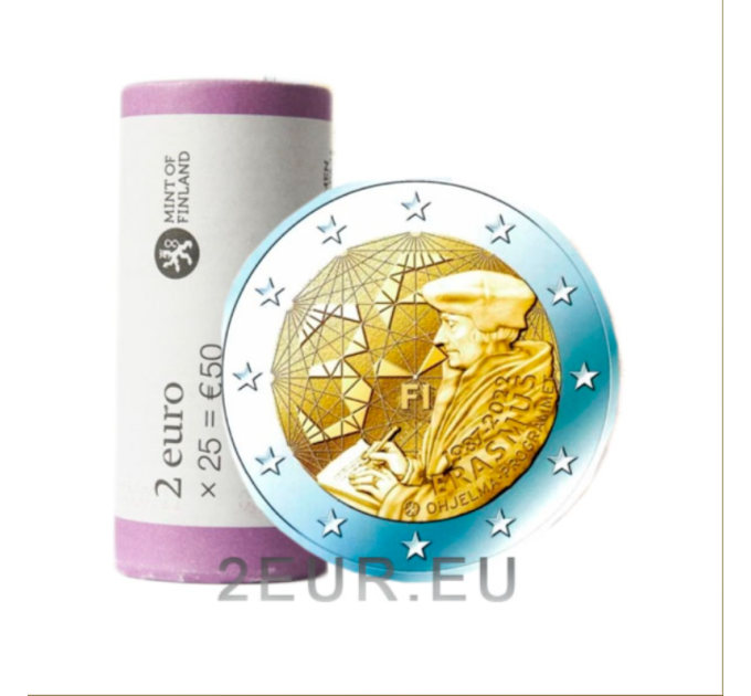 Finland 2 EURO ROLL 2022 - 35 Years of the Erasmus Programme