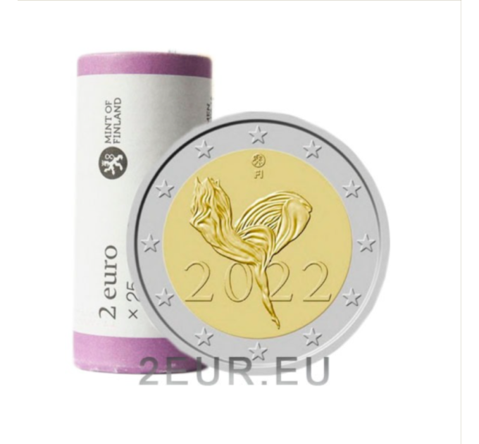 Finland 2 EURO ROLL 2022 - 100 Years of The Finnish National Ballet