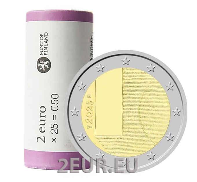 Finland 2 EURO ROLL 2025 - State Visits of Finland – Diplomacy and Foreign Policy