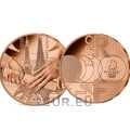 France 1/4 euro UNC 2021 - Handover - Summer Olympics Tokyo 2020 - Paris 2024 - 2021