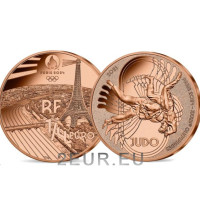 Prantsusmaa 1/4 euro UNC 2021 – 2024. aasta olümpiamängud Pariisis – judo