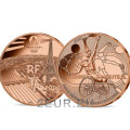France 1/4 euro UNC 2021 - Paris 2024 Olympic Games - Wheelchair Tennis