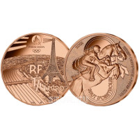 France 1/4 euro UNC 2022 - Paris 2024 Olympic Games - Sports Show Jumping
