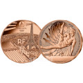 France 1/4 euro UNC 2023 - Paris 2024 Olympic Games - Sports Artistic Gymnastic