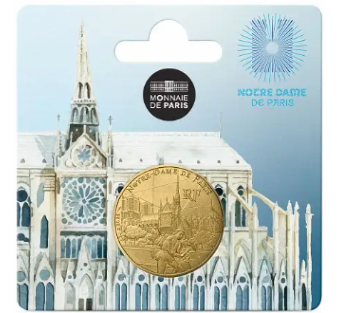 France 1/4 euro UNC 2025 - UNESCO - NOTRE-DAME CATHEDRAL OF PARIS