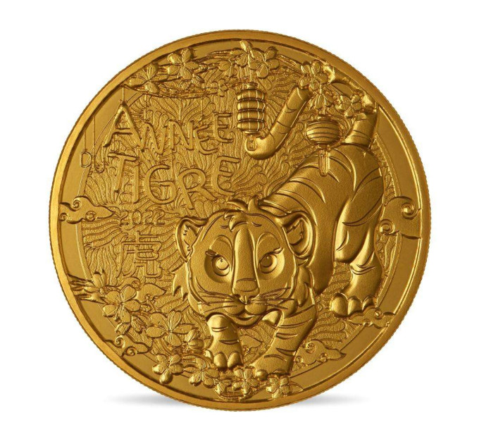 France 1/4 euro UNC 2022 - Chinese Calendar - Year of the Tiger