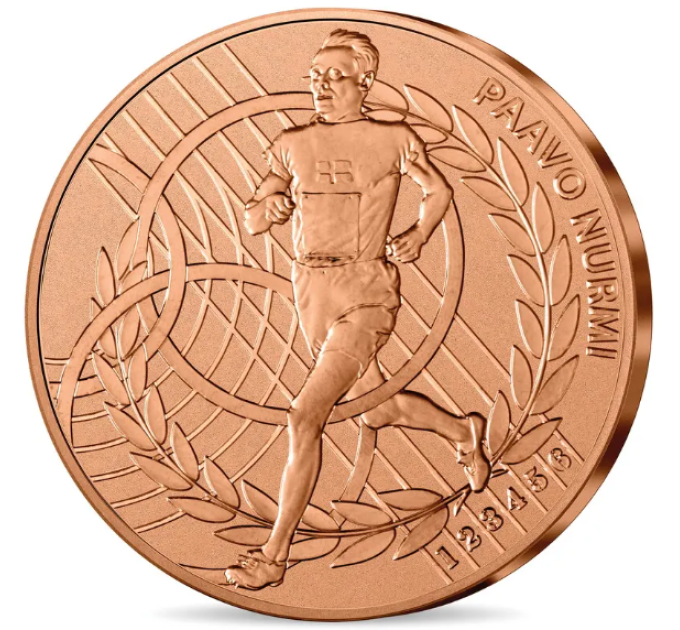 France 1/4 euro UNC 2024 - Olympic Games in Paris 1924 - Paavo Nurmi