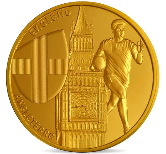 France 1/4 euro UNC 2023 - Rugby Worldcup France 2023