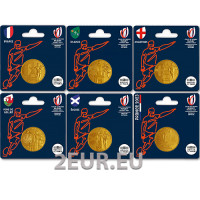  Prantsusmaa 1/4 euro UNC 2023 – Ragbi maailmameistrivõistlused Prantsusmaa 2023