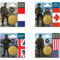 France 1/4 euro UNC 2024 - 80th Anniversary of D-DAY – Landing in Normandy